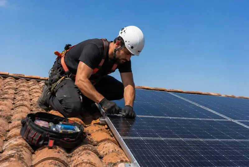 Maintenance et monitoring de panneaux solaires à Artas